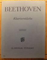 Beethoven Klavierst&uuml;cke Urtext