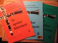 Tre b&ouml;cker f&ouml;r klarinett: Vi spelar klarinett I, II & III (r&ouml;d, bl&aring;, gr&ouml;n)