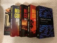 Bokpaket 5 x Michael Connelly deckare : Skuldens gudar , M&aring;nskugga , En eld i natten , P&aring; d&ouml;dligt sp&aring;r och m&ouml;rkare &auml;n natten