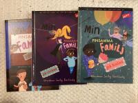 Min pinsamma familj, 3 b&ouml;cker. 1. P&aring; kalas , 2. P&aring; bio , 3. P&aring; cirkus