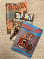 Tre ekivoka herrtidningar: Sex tr&auml;ffen nr.2, Super sex nr.3 och Top Hat nr.26