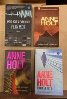 4 x Anne Holt deckare/thrillers : Flimmer , Saluga &auml;ro de som t&ouml;rsta&hellip; , Frukta inte och Bortom sanningen