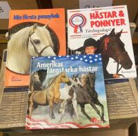 3 x h&auml;stb&ouml;cker : 1. Amerikas f&auml;rgstarka h&auml;star , 2. H&auml;star & ponnyer t&auml;vlingsdags! , 3. Min f&ouml;rsta ponnybok
