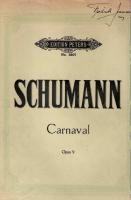 Carnaval, Opus 9 [Edition Peters No. 2307]