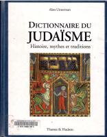 Dictionnaire du Juda&iuml;sme : Histoire, mythes et traditions