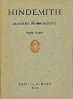 Septett f&uuml;r Blasinstrumente [Edition Schott 3540]
