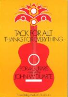 Tack f&ouml;r allt / Thanks for everything : for 4 guitars
