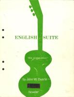 English Suite : For Guitar Solo