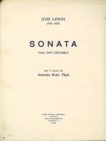 Sonata : para dos Guitarras