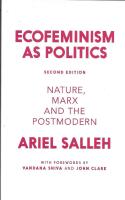 Ecofeminism as politics - nature, Marx and the postmodern
