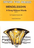 A Song Without Words, Op. 38, No. 2 for Trumpet or Cornet in Bb