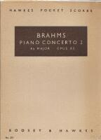 Piano Concerto 2, Bb Major, Opus 83 [Hawkes Pocket Scores No. 273]