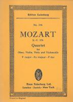 Quartet, F major (K.-V. 370) [Edition Eulenburg No. 194]