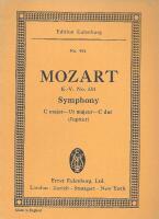 Symphony, C major (K.-V. No. 551) [Edition Eulenburg No. 401]