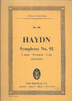 Symphony No. 92, G major [Edition Eulenburg No. 436]