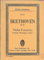 Violin Concerto, D major, Op. 61 [Edition Eulenburg No. 701]