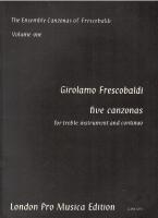 Five canzonas for treble instrument and continuo [LPM GF1]
