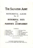 The Salvation Army : Instrumental Albums, No. 12 (Instrumental duets with piano accompaniment)