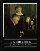 Edvard Grieg : In Words and Music
