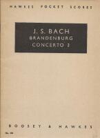 Brandenburg concerto 3 [Hawkes Pocket Scores No. 104]