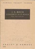 Concerto in D Minor : For Two Violins [Hawkes Pocket Scores No. 268]
