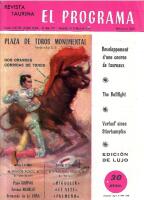 El programa. Revista taurina. N&uacute;mero 267. 10 de Mayo de 1964