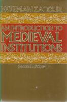 An Introduction to Medieval Institutions