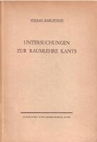 Untersuchungen zur Raumlehre Kants