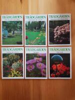 TR&Auml;DG&Aring;RDEN: 1) Id&eacute;er f&ouml;r tomt och odling, 2) Gr&auml;smatta och utegolv, 3) Barrv&auml;xter och rododendron, 4) S&auml;tt f&auml;rg p&aring; rabatten, 5) Perenner, 6) Milj&ouml; i bild 