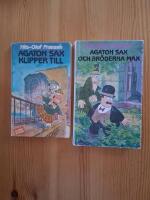 1) Agaton Sax klipper till och 2)  Agaton Sax och br&ouml;derna Max