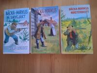1) B&auml;cka-Markus i skog och mark : jakt-, fiske- och bygdehistorier, 2) B&auml;cka-Markus i tagen 3) B&auml;cka Markus m&auml;sterskott
