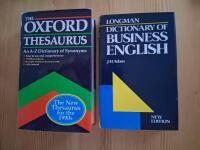 1) Dictionary of Business English  2) The Oxford Thesaurus (An A-Z Dictionary of Synonyms)