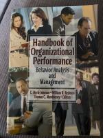 Handbook of Organizational Performance 