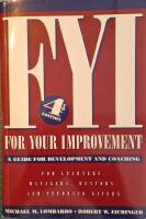 FYI For Your Improvement A guide for development and coaching