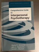 Comprehensive guide to interpersonal psychotherapy