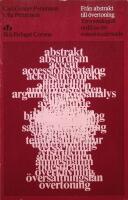 Fr&aring;n abstrakt till &ouml;vertoning. Terminologisk ordlista