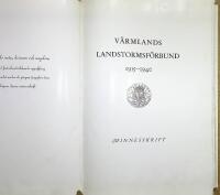 V&auml;rmlands Landstormsf&ouml;rbund 1915-1940. Minnesskrift