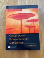 Contemporary Human Resource Management