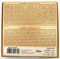 Shakespeare in music 10 cd-box. Music inspired by the plays of William Shakespeare
