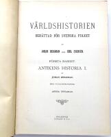 V&auml;rldshistoria I-VIII. M&auml;nniskosl&auml;ktets utveckling i stat och samh&auml;lle, i kultur och vetenskap.