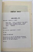 High Jinx - Introduction by Martin Cruz Smith. Signerad av Donald E. Westlake