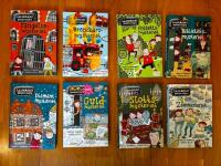 F&auml;ngelsemysteriet, Brandk&aring;rsmysteriet, Fotbollsmysteriet, Biblioteksmysteriet, Diamantmysteriet, Guldmysteriet, Slottsmysteriet, Zoomysteriet