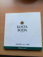 Kosta Boda Prislista Januari 1999 II Prices January 1999 II