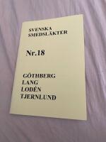 SVENSKA SMEDSL&Auml;KTER Nr.18 G&ouml;thberg, Lang, Lod&eacute;n, Tjernlund