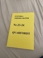 SVENSKA SMEDSL&Auml;KTER Nr.23-24 Qvarfordt