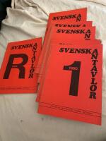 Svenska Antavlor Band ! h&auml;fte 1-10 plus register. Nr 1-74