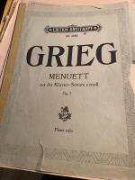 Grieg Menuett ur sonat i e-moll pus 7
