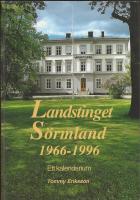 Landstinget S&ouml;rmland 1966-1996 : ett kalendarium