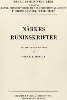 N&Auml;RKES RUNINSKRIFTER granskade och tolkade