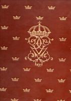KONUNG GUSTAF V Sextio &aring;r. En f&ouml;rteckning i tidsf&ouml;ljd &ouml;fver de viktigaste h&auml;ndelserna i kungens personliga lif 1858-1918. Med tvenne fotogravyrer och talrika illustrationer i texten samt bilaga med fem etsningar